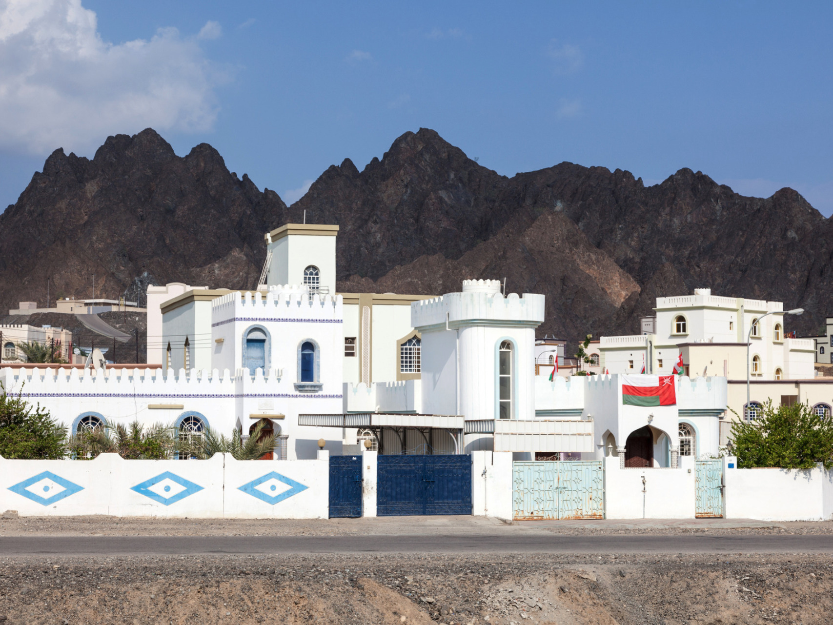 Residential area of Muscat, Oman